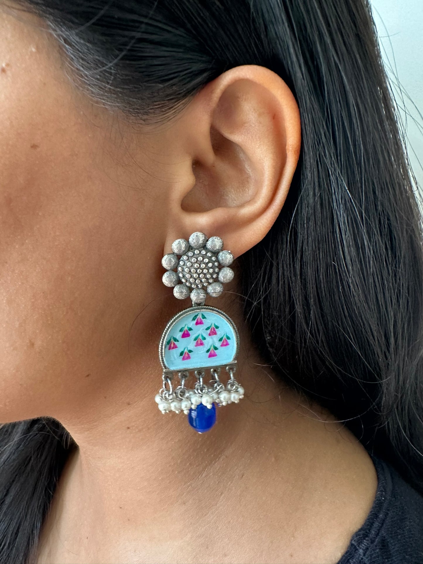 RASIKA Handpainted Meenakari Earrings