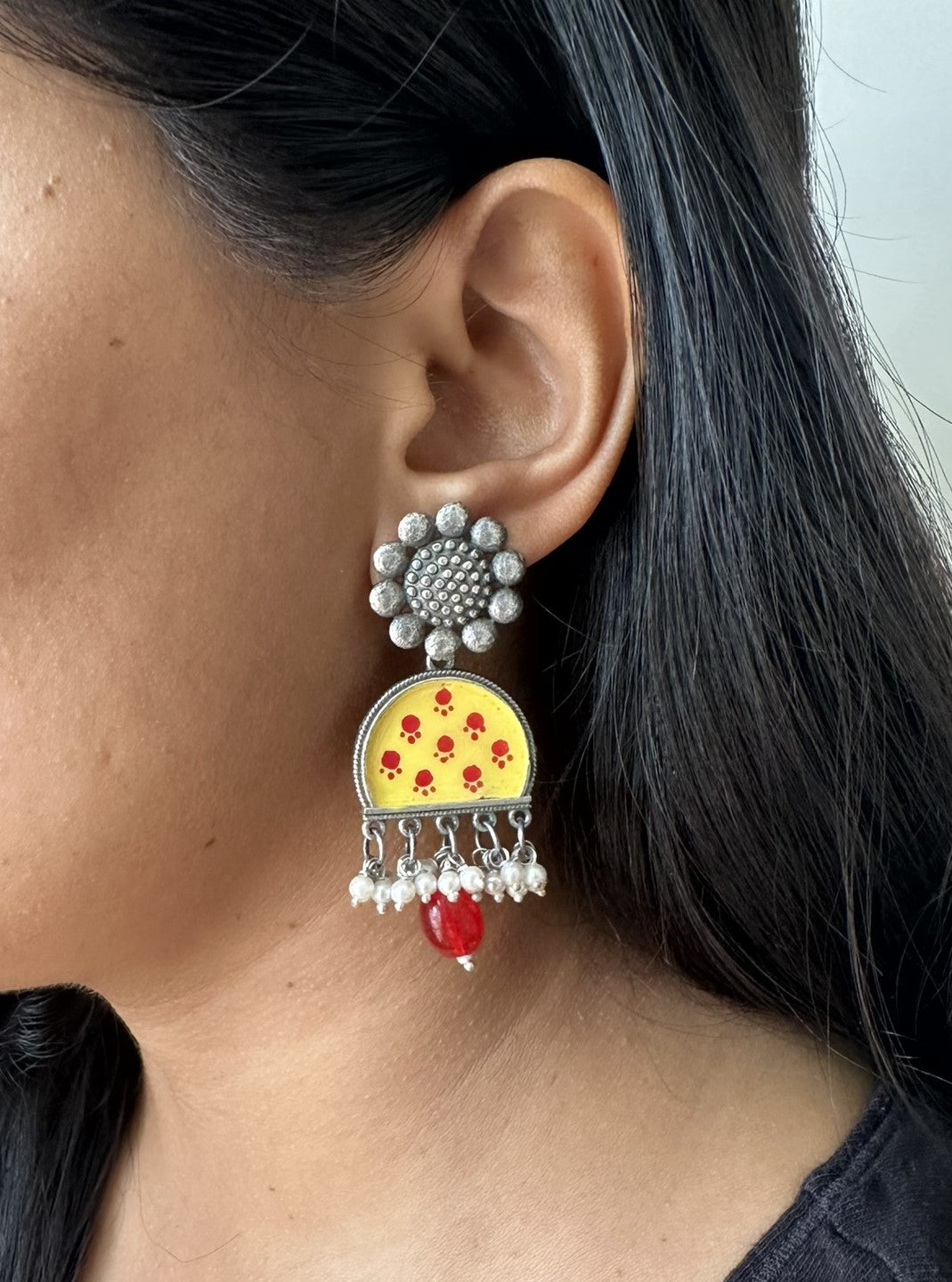 RASIKA Handpainted Meenakari Earrings