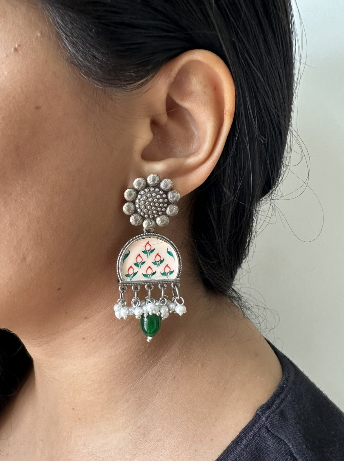 RASIKA Handpainted Meenakari Earrings