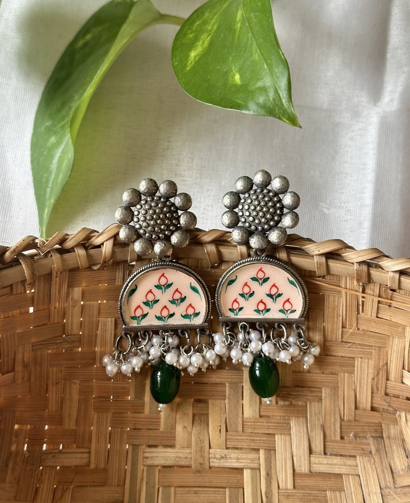 RASIKA Handpainted Meenakari Earrings