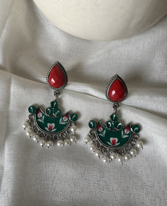 RANI Handpainted Meenakari Earrings