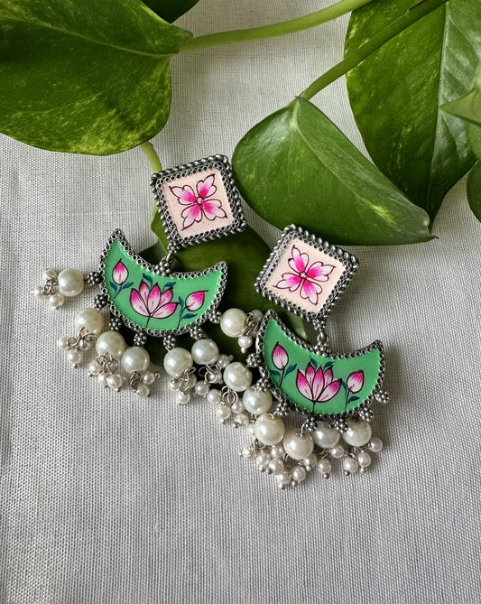 DEVI Handpainted Meenakari Earrings 2