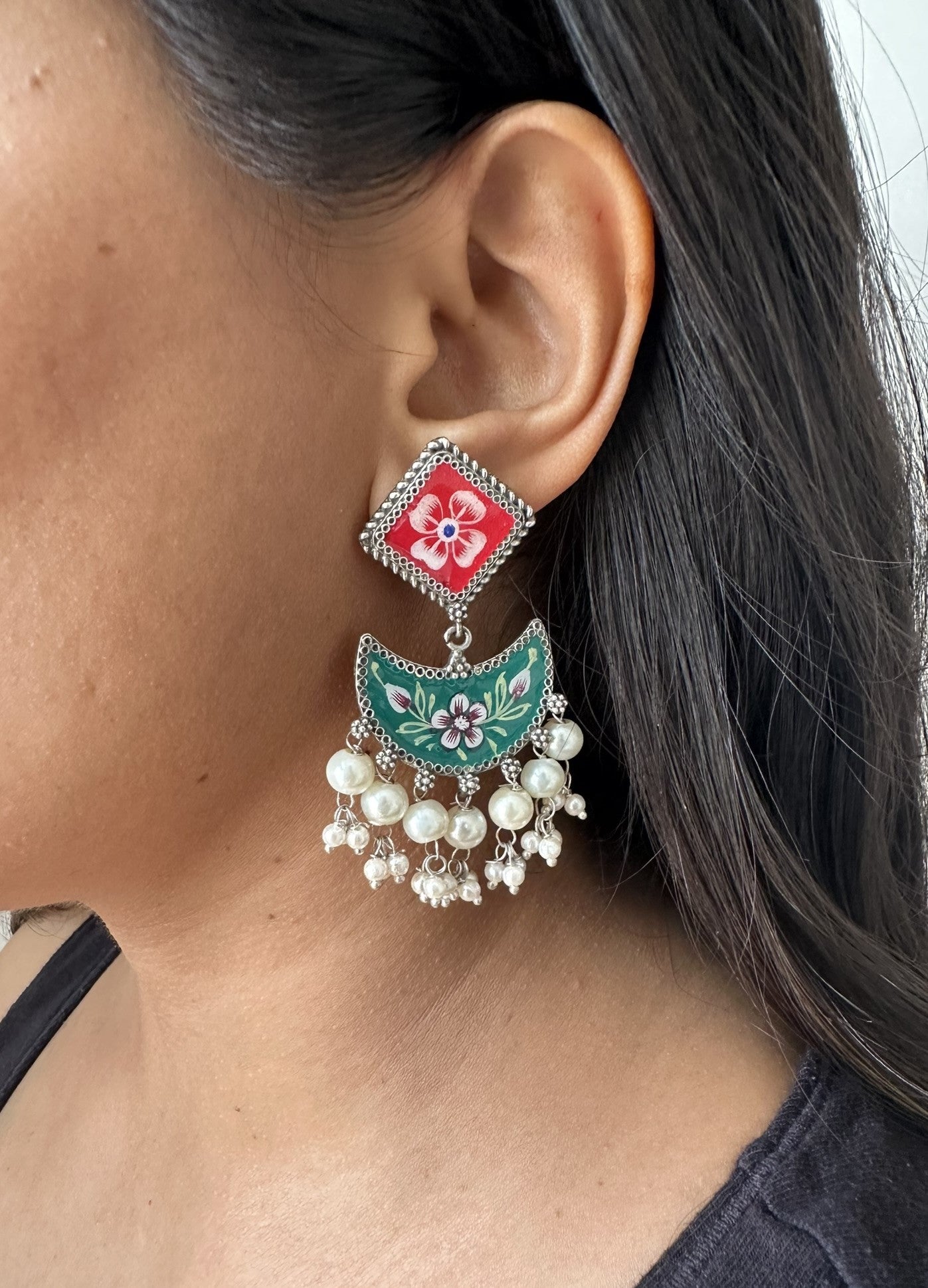 DEVI Handpainted Meenakari Earring